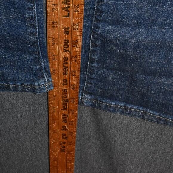 Lee Modern Series Curvy Fit Boot Cut Women's 14 Medium Distressed Denim Jeans - Picture 8 of 8